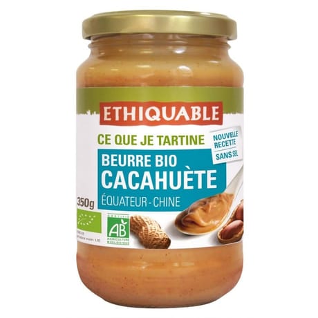 Ethiquable beurre de cacahuètes bio Equateur 350g