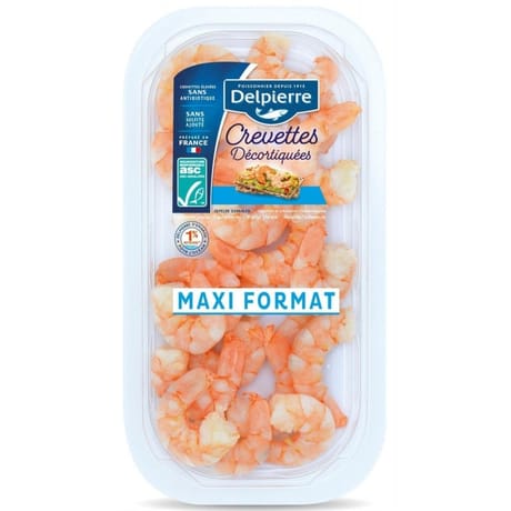 Delpierre crevettes décortiquées ASC 240g