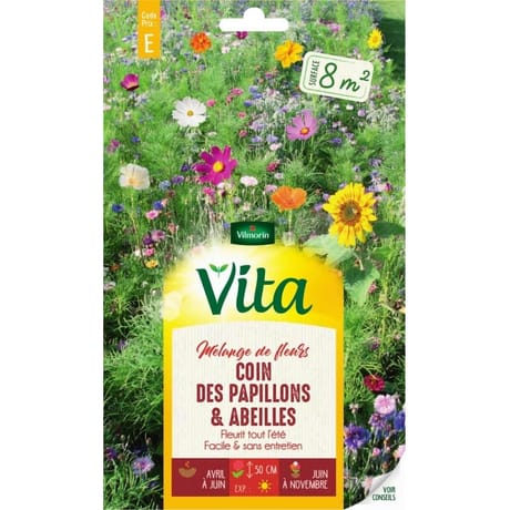 Vita Vilmorin melange papillon abeille 8m2