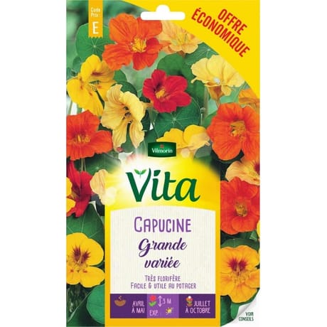 Vita Vilmorin capucine grande mix eco