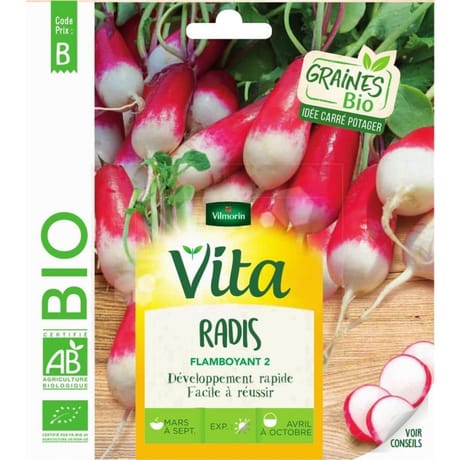 Vita vilmorin radis flamboyant 2 bio
