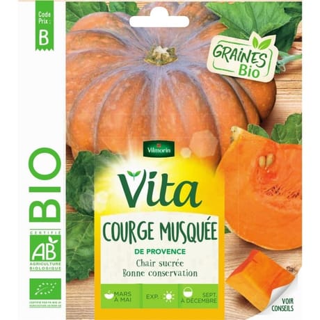 Vita vilmorin courge musquee provence bio