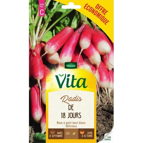 Vita Vilmorin radis de 18 jours eco