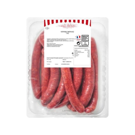 Véritable merguez 1 kg charculor