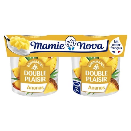 Mamie Nova double plaisir ananas 2x140g
