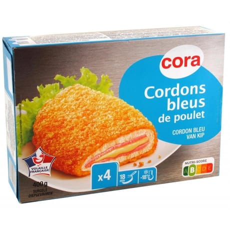 Cora cordon bleu de poulet 4x100g