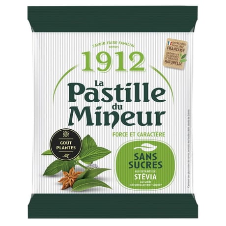 Tradition 1912 mini pastille du mineur sans sucres 100g