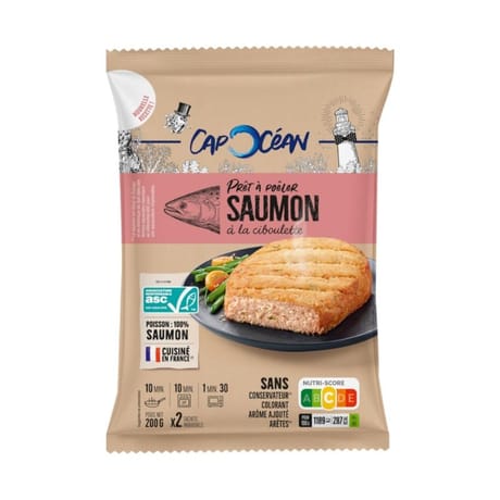 Cap Océan prêt à poêler saumon sac à la ciboulette 200g