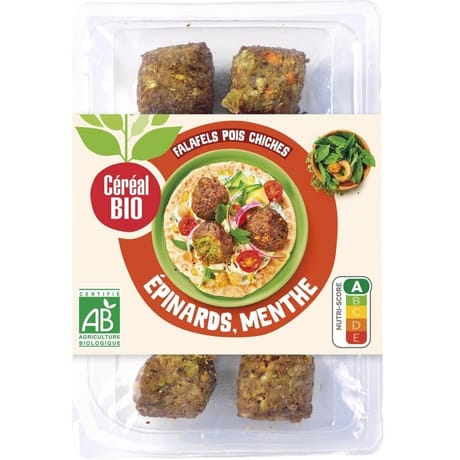 Céréal bio falafels pois chiche épinards 180g