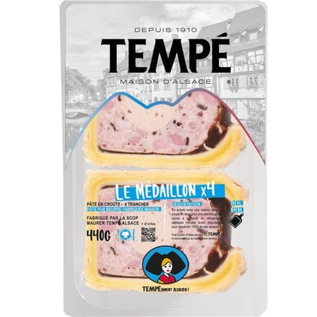 Tempé pâté en croûte le médaillon 4 tranches 440g