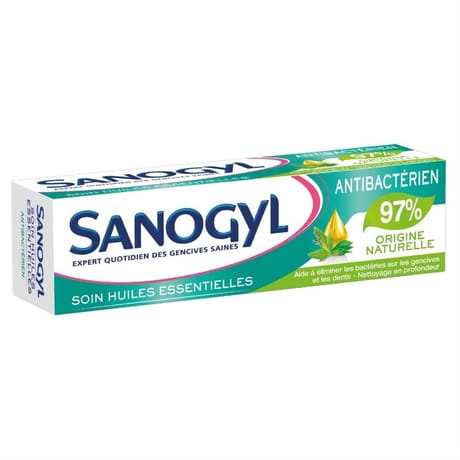 Sanogyl dentifrice soin huiles essentielles antibacterien 97% 75ml