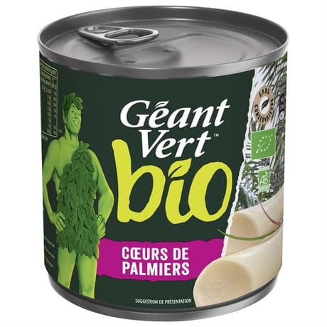 Géant vert coeur de palmier bio 220g