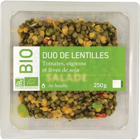 Salade duo de lentilles bio 250g