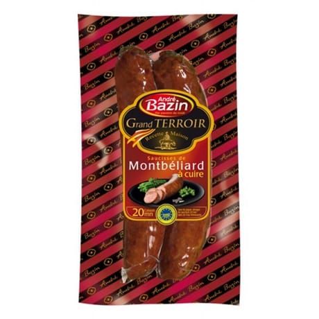 Saucisse de Montbélliard igp 2x120g