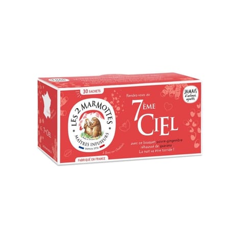 Les 2 Marmottes Infusion 7ème ciel 30 sachets 45g