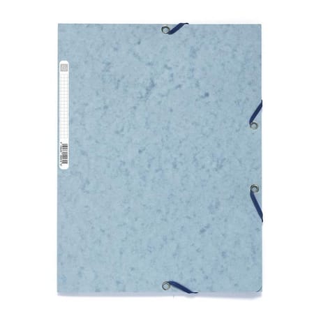 Exacompta chemise à elastique 3 rabats carte lustrée gris tourterelle