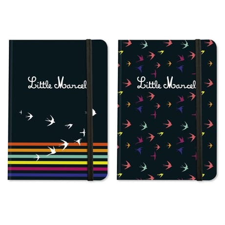 Carnet brochure souple a élastique 105x148 144p ligne little marcel