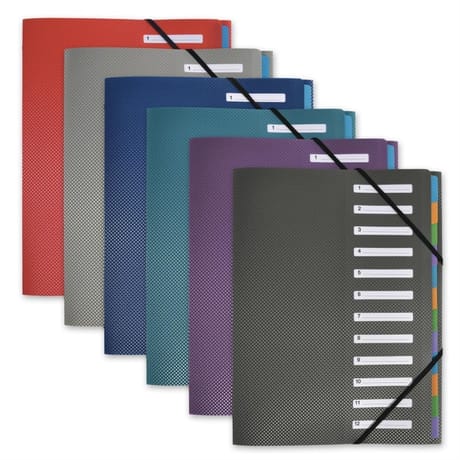 Oxford trieur crossline a4 12 positions assorti