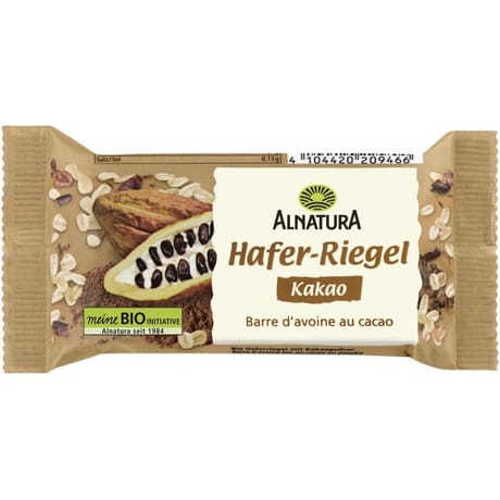 Alnatura barre d'avoine au cacao bio 60g