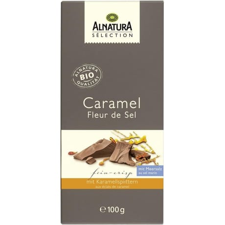 Alnatura sélection chocolat caramel fleur de sel bio 100g