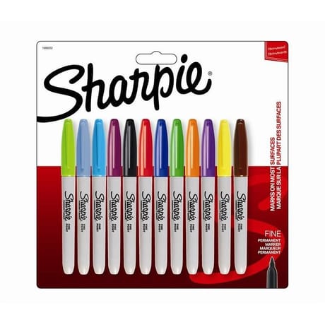 Sharpie marqueur pointe fine assorti x12