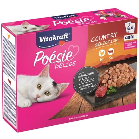 Vitakraft multipack poésie Délice gelée viande 510g