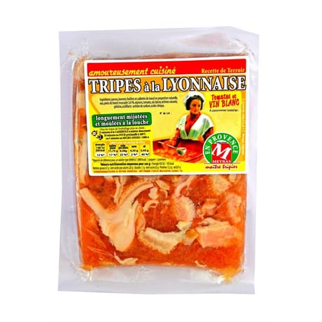 Tripes cuisinees a la lyonnaise 500g Metras