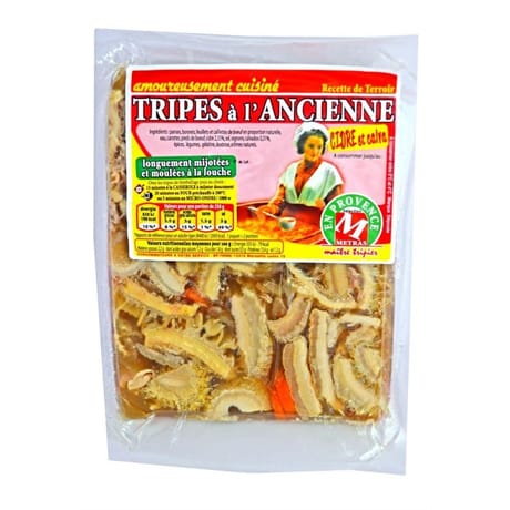 Tripes cuisinees a l'ancienne 500g Metras