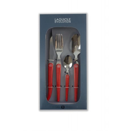 Laguiole ménagère 16 pièces coquelicot