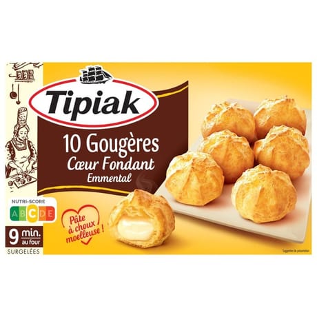 Tipiak 10 gougères coeur fondant 110g