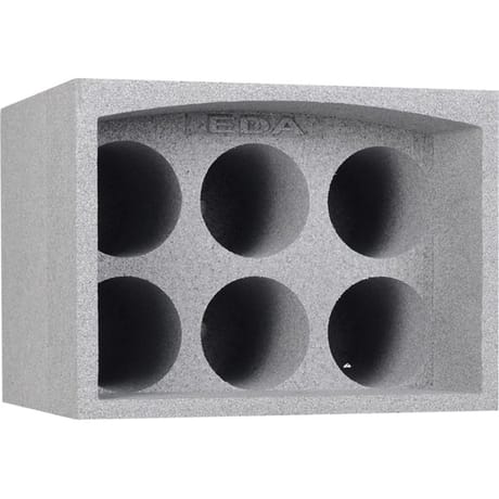 Eda casier 6 bouteilles gris