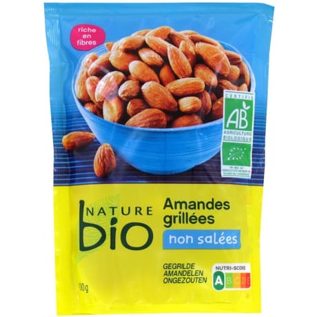 Nature bio amandes grillées non salées bio 100g