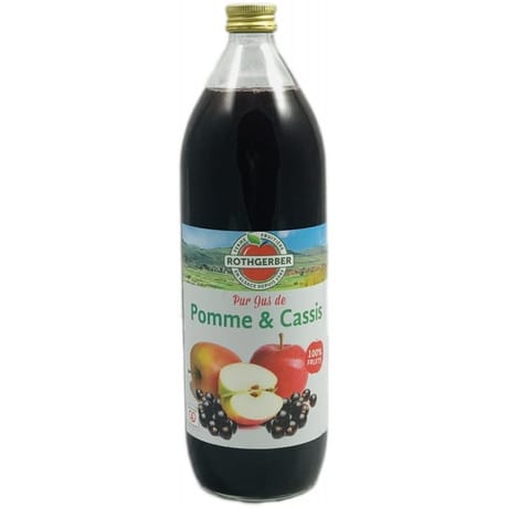Rothgerber pour jus de pomme et cassis 1l
