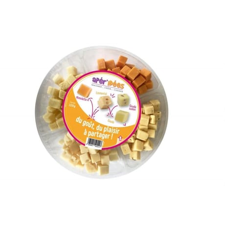 Apér'idées Plateau 4 variétés (emmental - mimolette - gouda - gouda cumin) 320g