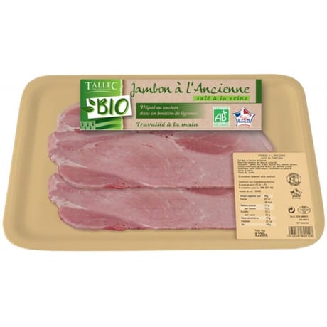 Jambon à l'ancienne ac 2 tranches bio 120g