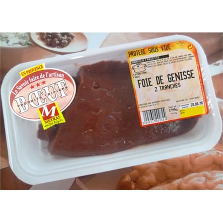 Foie genisse x2 Tranches