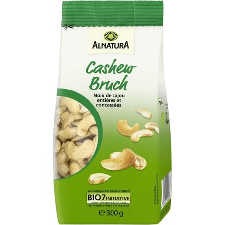 Alnatura noix de cajou entières et concassées bio 300g
