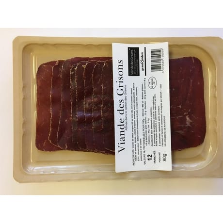 Viande des grisons -25% sel 80G