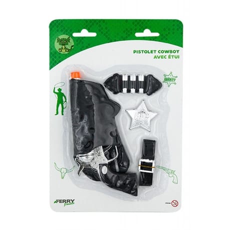 Pistolet cow boy avec étui