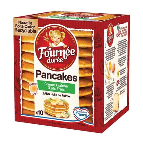 La fournée dorée 10 pancakes crème fraîche oeufs frais 350g