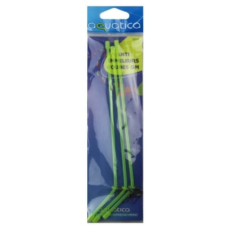 Anti emmeleurs rigides coudés jaunes fuo 18cm