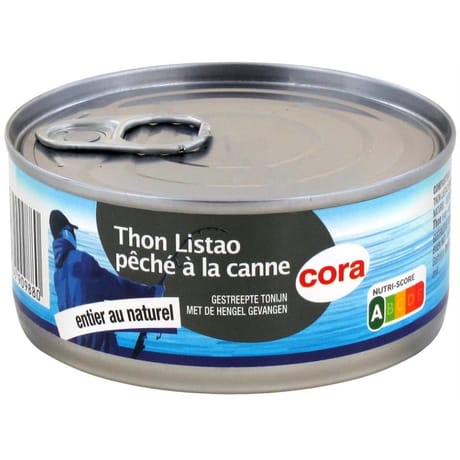 Cora thon au naturel pêché à la canne 112g