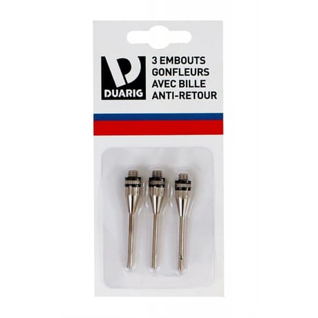 Lot de 3 embouts gonfleurs anti retour duarig