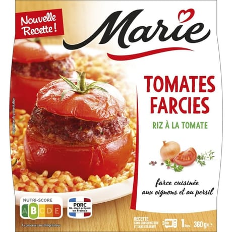 Marie tomates farcies riz à la tomate 360g