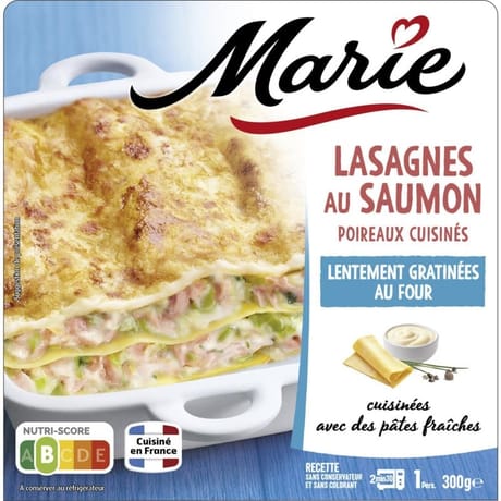 Marie lasagnes saumon poireaux 300g