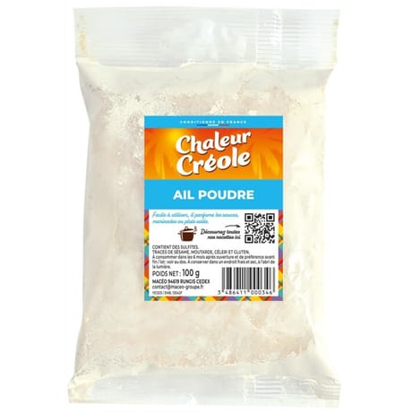 Chaleur Créole ail en poudre 100g
