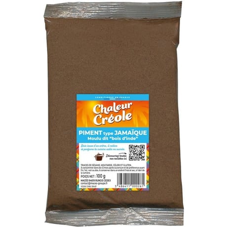 Chaleur Créole piment Jamaïque 100g