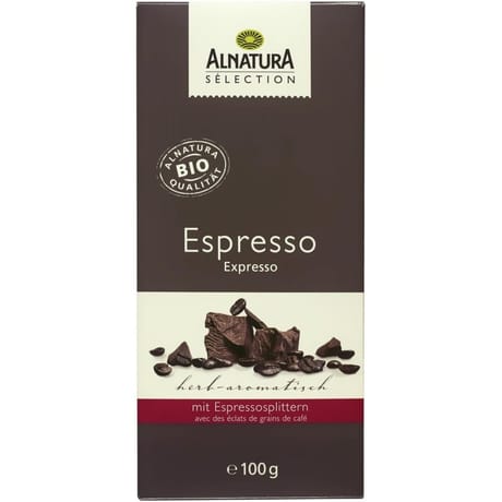 Alnatura sélection chocolat expresso bio 100g