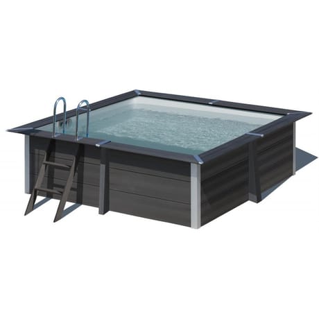 Piscine carrée composite 3.26mx3.26mxh0.96m