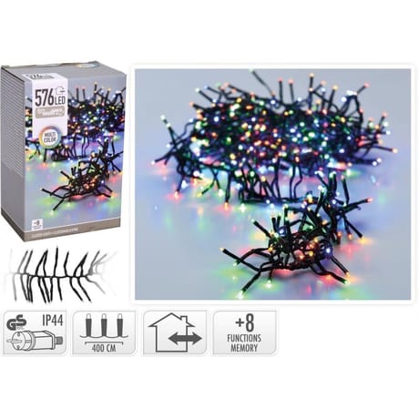 Guirlande ext "boa" 576 led multicolore